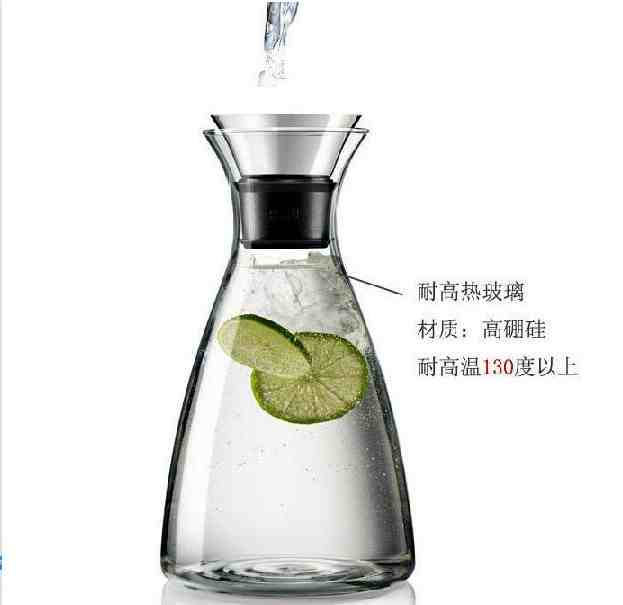 European style large capacity juice jug Transparent glass cold water jug Cold water Jug Tea kettle Milk jug