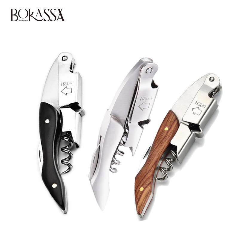 Professional waiter Delicate Pear Blossom Wood Wine Knife Red Wine Seahorse Knife bottle opener Multi-functional bottle opener Beer Opener