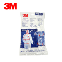 3M 4565 hooded red rubber strip conjoined body breathable protective clothing dustproof chemical and liquid splashing
