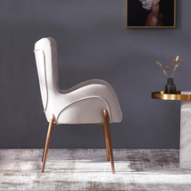 Dega Nordic modern makeup chair Simple creative single backrest dining chair Designer light luxury leisure chair Book chair