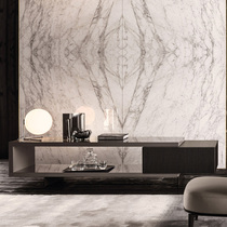 Degas Italian minimalist TV cabinet retractable modern light luxury small apartment living room designer TV floor cabinet