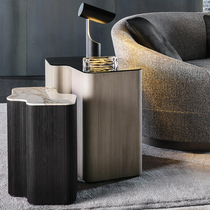 DEGAS Italian minimalist sofa edge cabinet corner Modern simple living room small apartment small coffee table