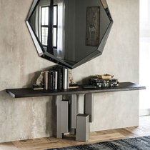 Degas Italian minimalist solid wood porch living room modern simple end scene designer porch table long article