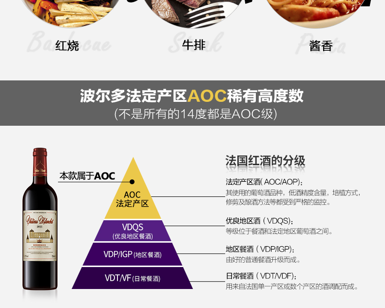 法国马孔大赛获奖款 拉蒙 AOC级 干红葡萄酒 750ml*6支 图5