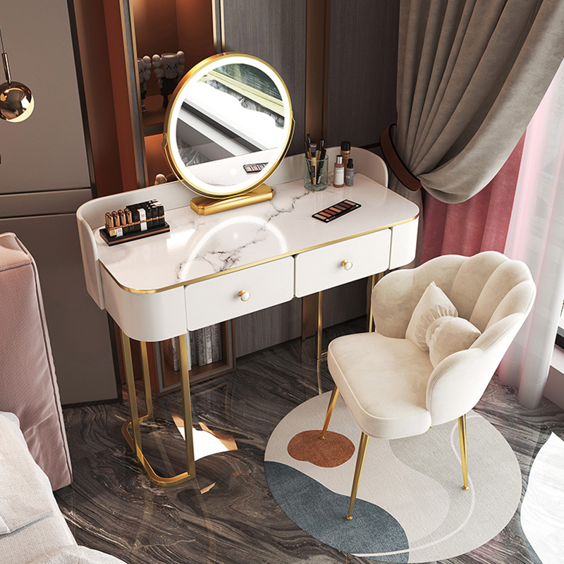 2021 new light luxury dressing table bedroom small apartment modern minimalist ins style dressing table storage cabinet one