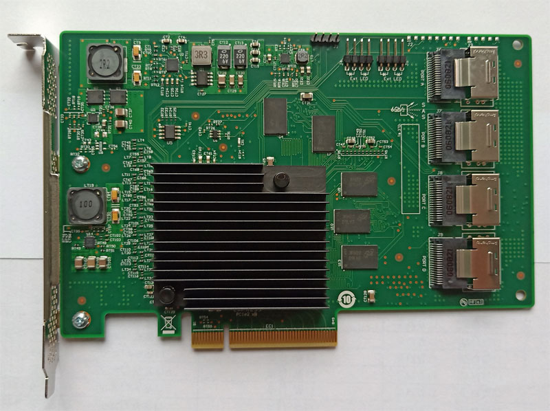 LSI SAS 9201-16i 6Gb 16 disc augmented card SASata hard disc augmented card PCIE turn SATA16 lip riser