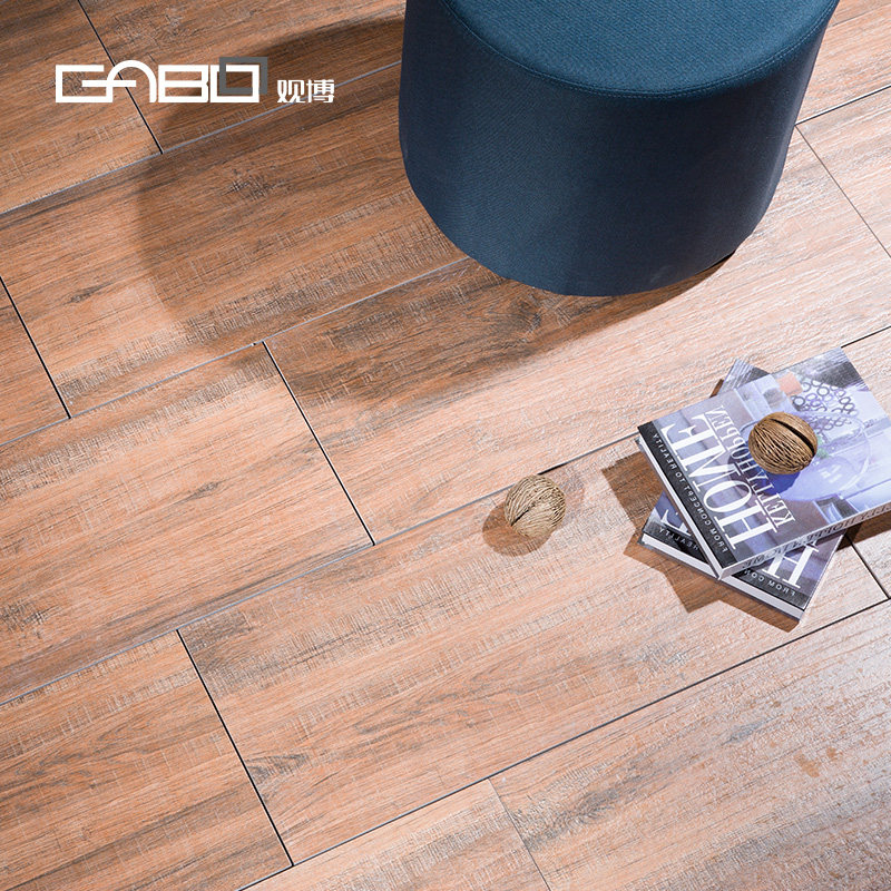 Wood tile imitation wooden living room bedroom anti-slip floor tile log tile log room balcony all-porcelain antique tile