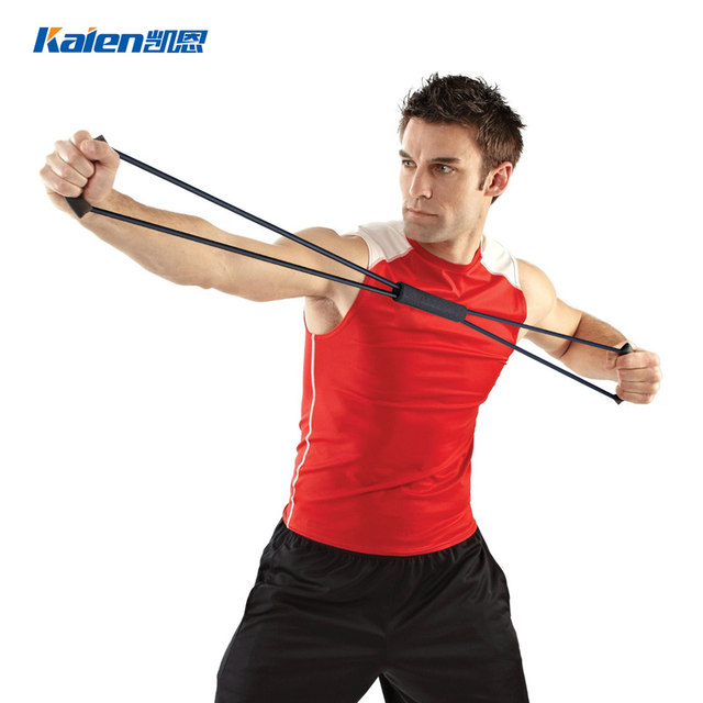 8-character puller back trainer elastic rope home shoulder and neck stretch belt fitness equipment exercise arm