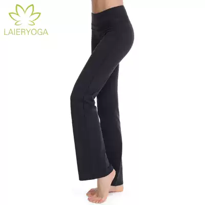 Laer spring and summer yoga pants high waist straight tube yoga fitness clothes more jump exercise trousers Jin wheel female style