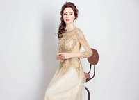 Золотой лонгслив, розовое золото