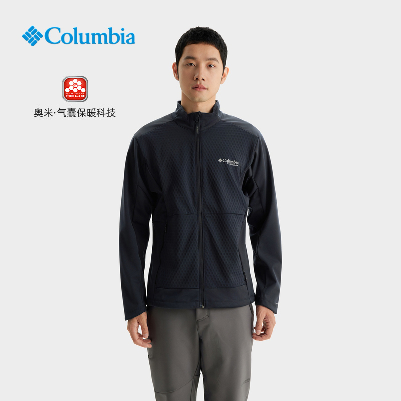Colombia Outdoor Men's 24 Autumn/Winter New Titanium Omi Airbag Warm Cardigan Soft Shell Jacket We1990