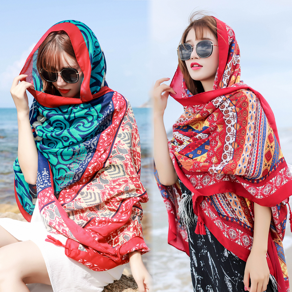 2020 New Seaside Beach Resort Wrap Skirt Air Conditioning Shawl Scarf Swimsuit Shawl Sunscreen Scarf Beach Towel