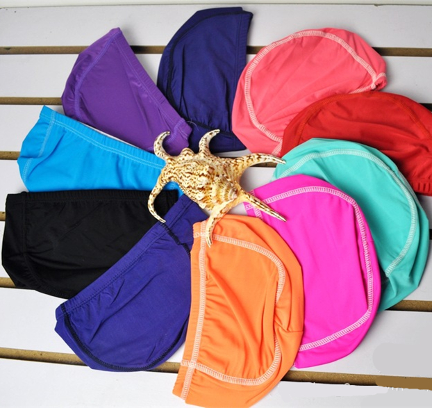 Lycra bơi lót bao bì các tông rắn màu mũ bơi cho bé trai và bé gái 	mũ kính bơi