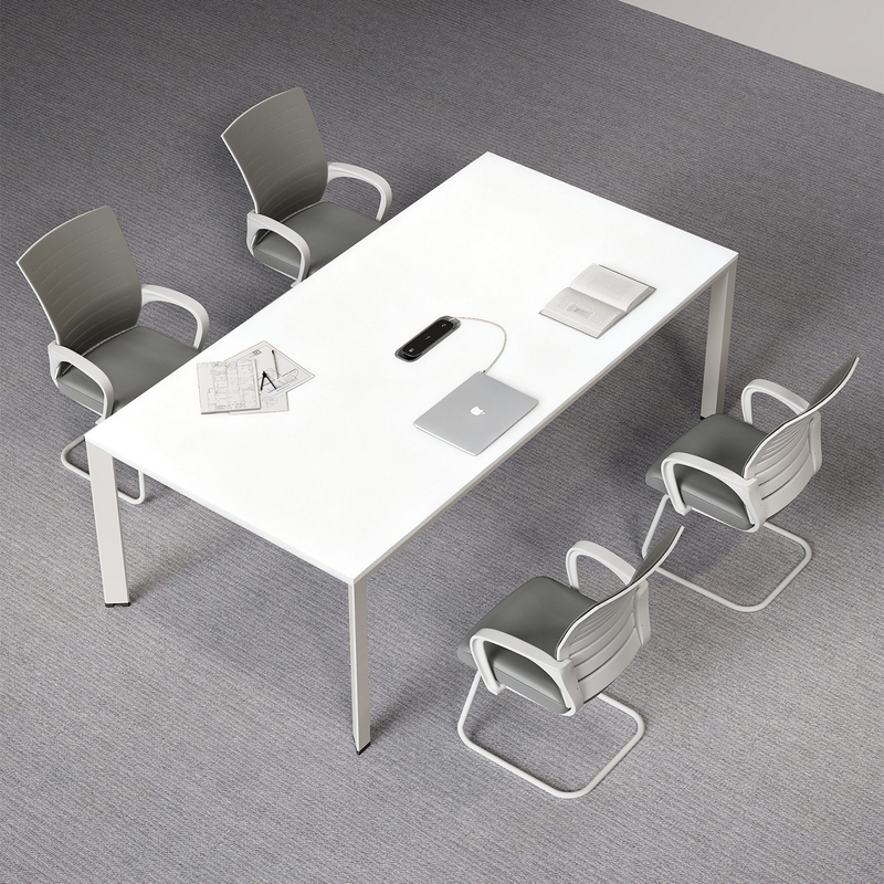 Conference Table Long Table Simple Modern Office Desk Training Small White Negotiation Table Conference Room Office Desk and Chair Set