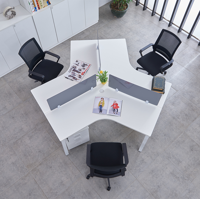 Office furniture, staff desk, 3-person staff, screen, 6-person desk and chair combination, simple and modern