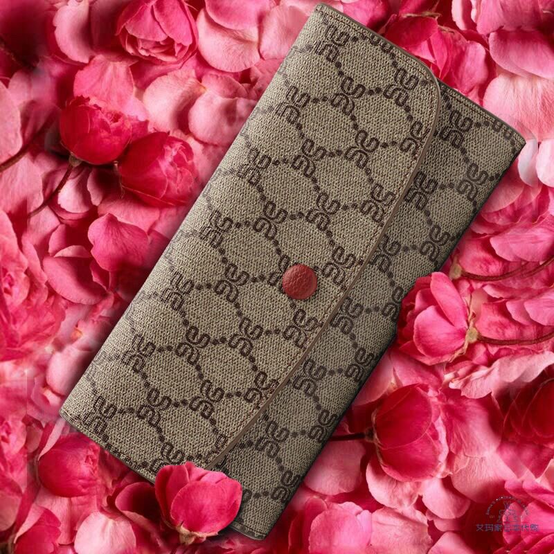 Japan gp fashion long slim wallet female atmosphere 2023 new large capacity hand hold money clip zipper clip-Taobao