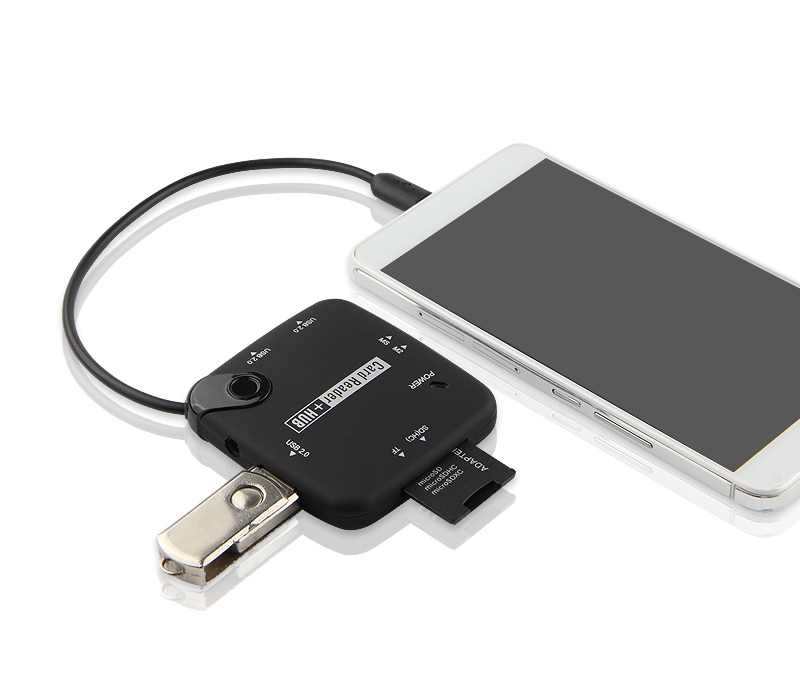 sản phẩm đầu tiên Micro USB OTG Huawei Rongyao Ping chuyển đổi bến tấm 5 kết nối với bàn phím và chuột adaptor U đọc đĩa AGS2-W09HN AL00HN bộ chuyển đổi máy tính - Phụ kiện máy tính bảng bàn phím ipad pro