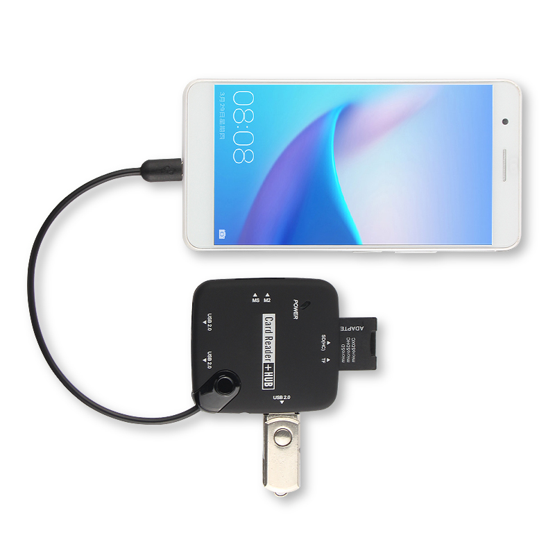 sản phẩm đầu tiên Micro USB OTG Huawei Rongyao Ping chuyển đổi bến tấm 5 kết nối với bàn phím và chuột adaptor U đọc đĩa AGS2-W09HN AL00HN bộ chuyển đổi máy tính - Phụ kiện máy tính bảng bàn phím ipad pro