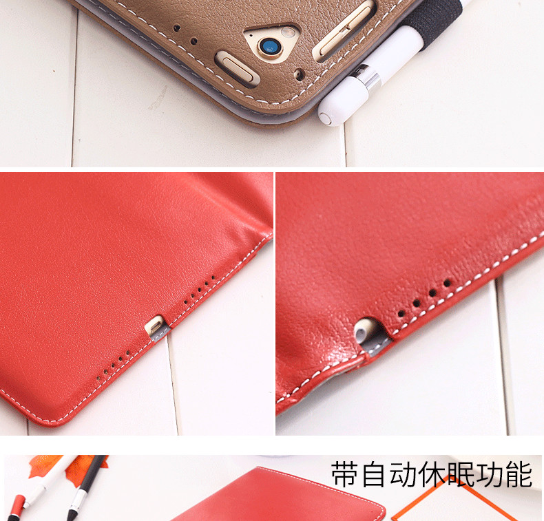 2019 Apple 2018 mới ipad air2 vỏ bảo vệ 9.7 inch 12.9 inch Bao da Pro10.5 bao gồm tất cả mini4 shell mini2 chống rơi máy tính bảng mini5 3 net đỏ 6 với khe cắm bút - Phụ kiện máy tính bảng bao da ipad mini 2