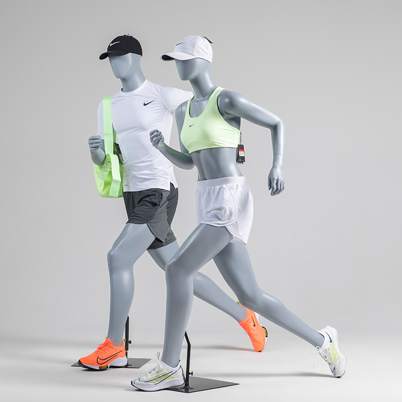 Running sports male model window props Female full body body clothing store display rack Dummy doll sports model rack
