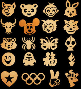 Children's personality modeling mold baby hair clipper model baby lettering mold paste shaving haircut model once