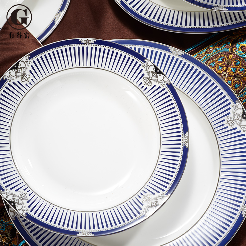 European tableware suit dishes home creative move contracted ipads bowls disc set dishes
