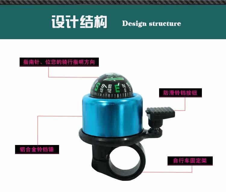 Sonnette de vélo bell Compass - Ref 1455969 Image 25