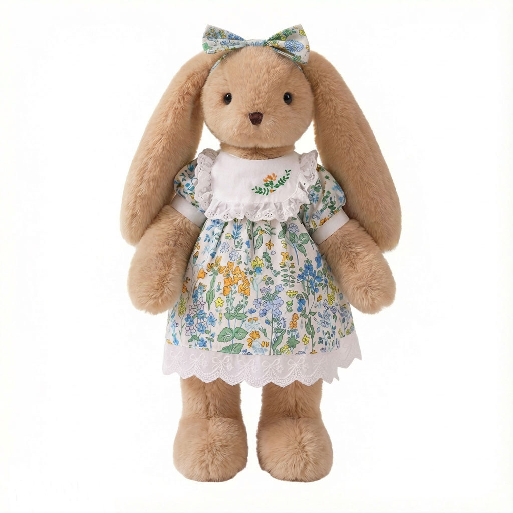 Rabbit Plush Toy Doll Comfort Doll for Sleeping Christmas Children's Cute Birthday Gift for Girls