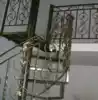 Wrought iron stairs Indoor rotating stairs Steel frame stairs Xuanhu stairs Outdoor