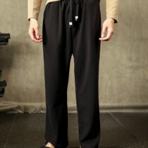 BEESTRONG waves high-bomb sports trousers men with pure color vertical fitness training broad leg pants tide