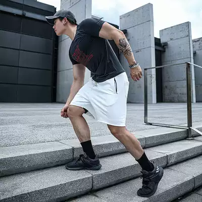 Basketball shorts men's summer official loose leisure breathable outdoor fitness training running five-point pants