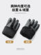 Genuine Leather Gloves for Men, Brown, Fleece-Lined, Winter Warm, Touchscreen Compatible, Cold-Proof, Vintage Cowhide Riding Gloves for Motorcycles