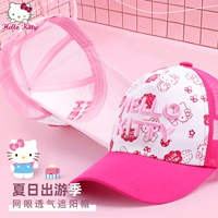 Hello kitty, детская тонкая милая шапка, кепка на солнечной энергии, стиль «принцесса», защита от солнца