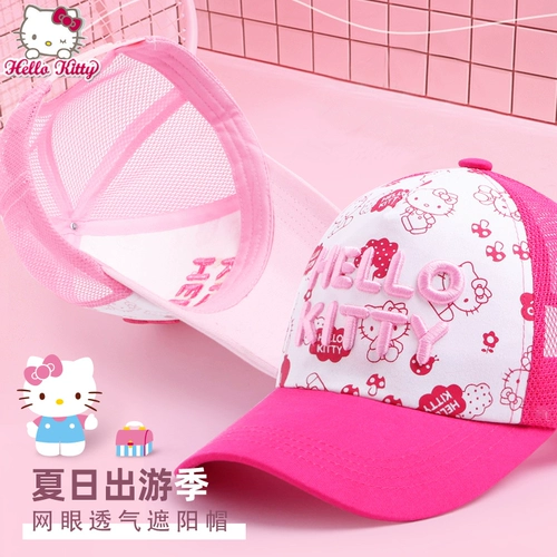 Hello kitty, детская тонкая милая шапка, кепка на солнечной энергии, стиль «принцесса», защита от солнца