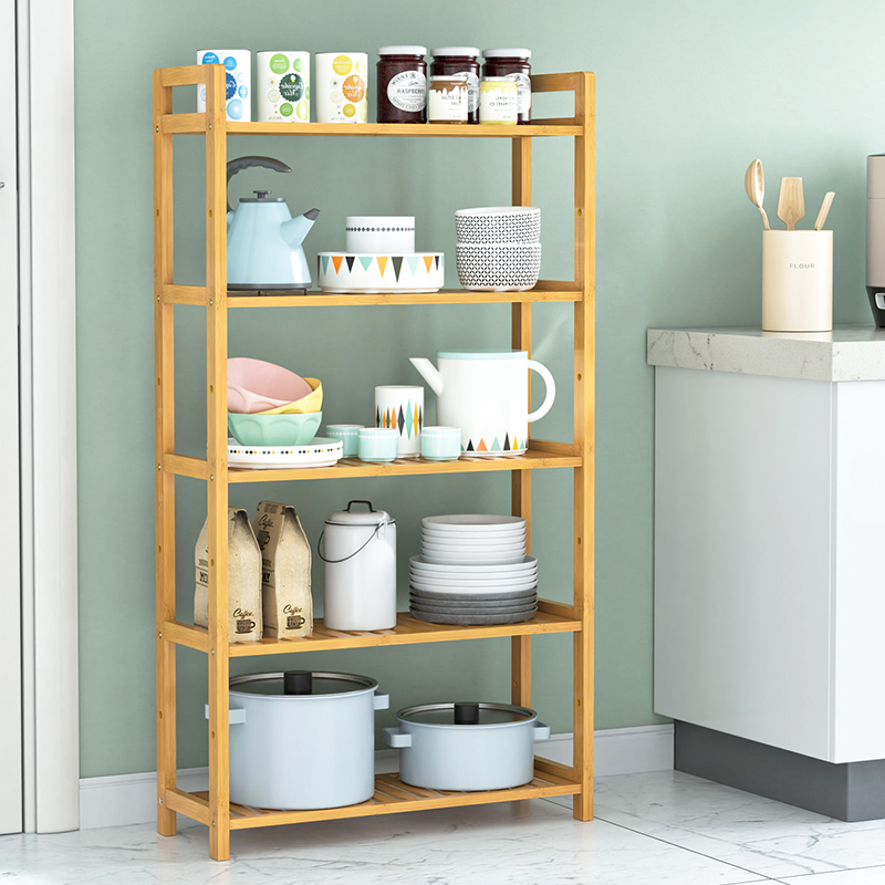 Kitchen racks household floor-to-ceiling corner points multi-layer seam condiments put fruit and vegetable storage materials large shelf