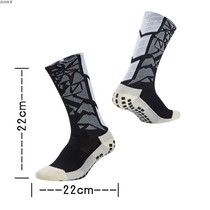 Football socks mens high tube socks thickened non-slip football socks running over naked ball socks new sweat-absorbing towel bottom socks