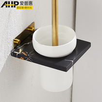 Toilet toilet brush-free wall-mounted European marble high-color value no dead corner toilet cleaning artifact brush
