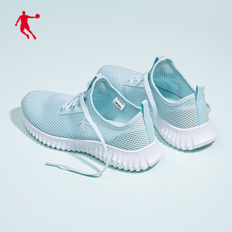 Jordan sports shoes women's running shoes autumn thick mesh breathable soft bottom student sports slip-on shoes women's shoes