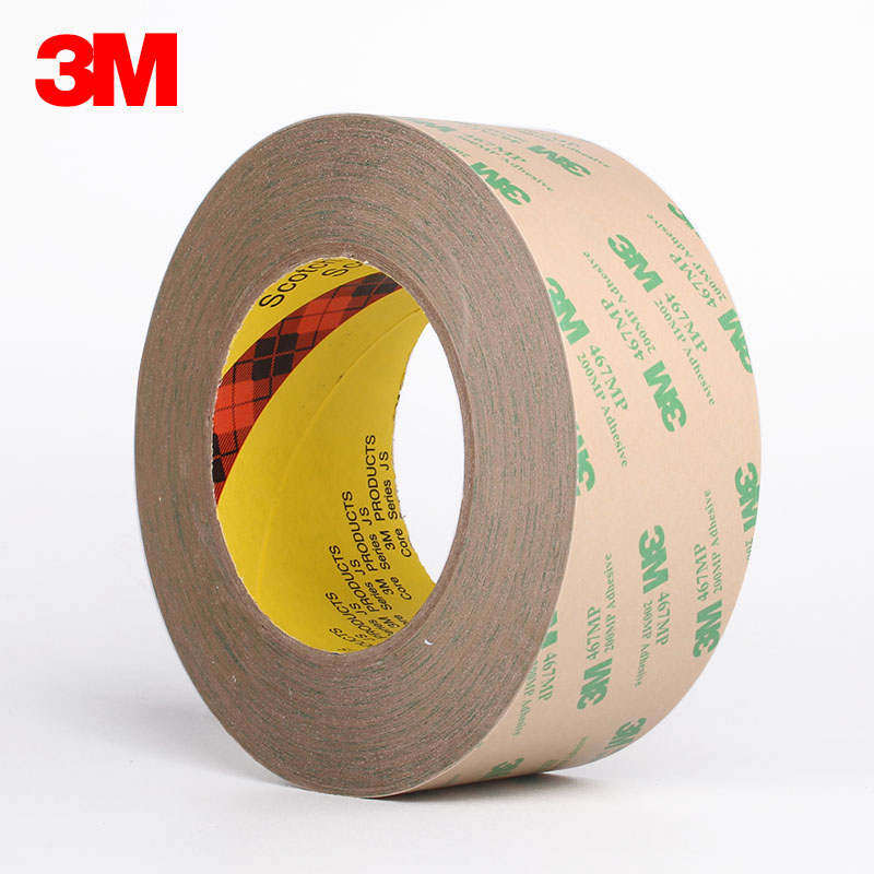 Keo dán hai mặt 3M467MP chính hãng, băng keo nhiệt độ cao Bảng tên điện tử keo dán hai mặt, keo dán hai mặt nhiệt độ cao 10 mm * 55m - Băng keo bang dinh xop
