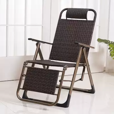 Sabang rattan chair recliner folding chair lunch break balcony Home portable chair summer beach chair single nap chair