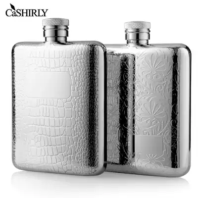 Kaishanglai 6oz portable outdoor portable wine Jug 6oz Stone German army metal 304 stainless steel small wine jug