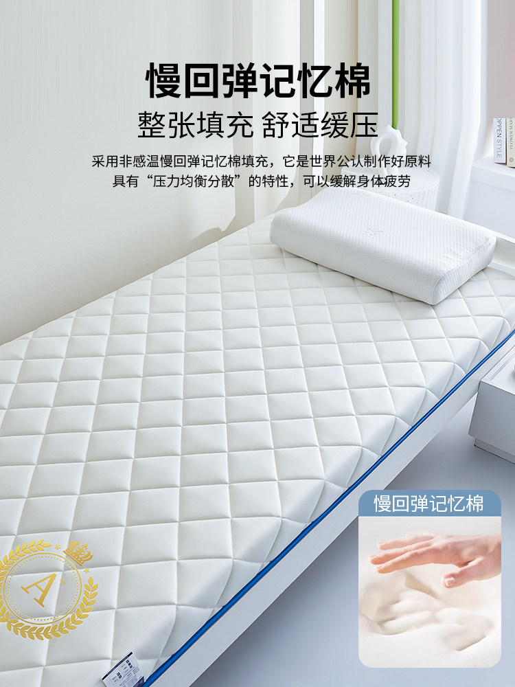 Memory Foam Mattress for Dormitory Students, Single-Person Use, 90X190Cm Bed Pad, Special for College Students, 1.2m Soft Cushions