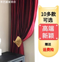 High-end brass curtain hooks gold curtain buckles wall fixed wall hooks European style hooks American light luxury