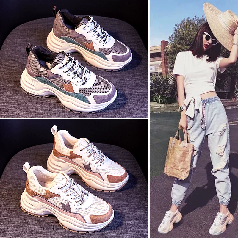 Обувь для дам с надписью Suggaining Daddy Shoe Female INS Tide 2020 летняя новая сеть красная повседневная обувь женские туфли 2020 весна весна