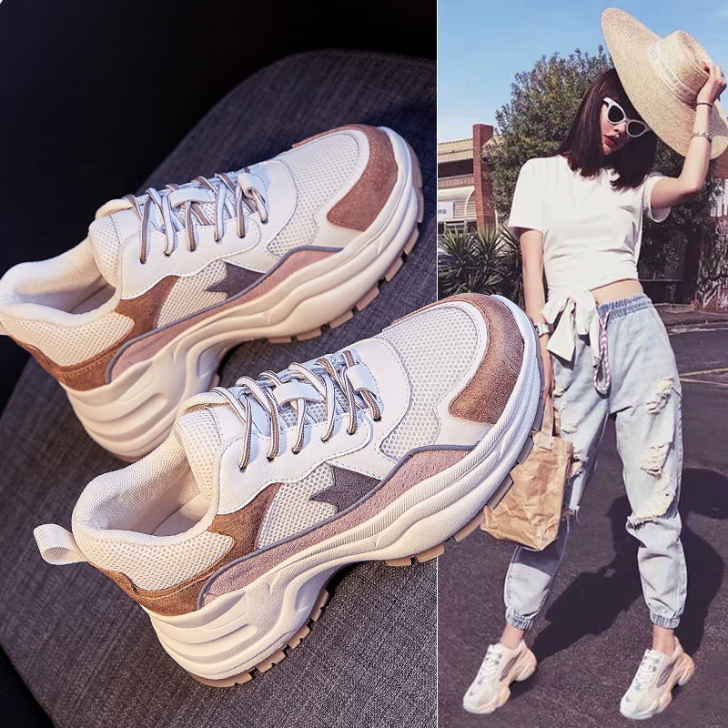 Обувь для дам с надписью Suggaining Daddy Shoe Female INS Tide 2020 летняя новая сеть красная повседневная обувь женские туфли 2020 весна весна