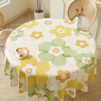 2025 new light luxury and high-end round table tablecloth