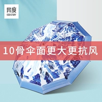 [Специальный клиренс Hui] Разные порчеты 10 костей большие ультрафиолетовые женщины -защитники юру женский двойной зонтик ретро -зонтик