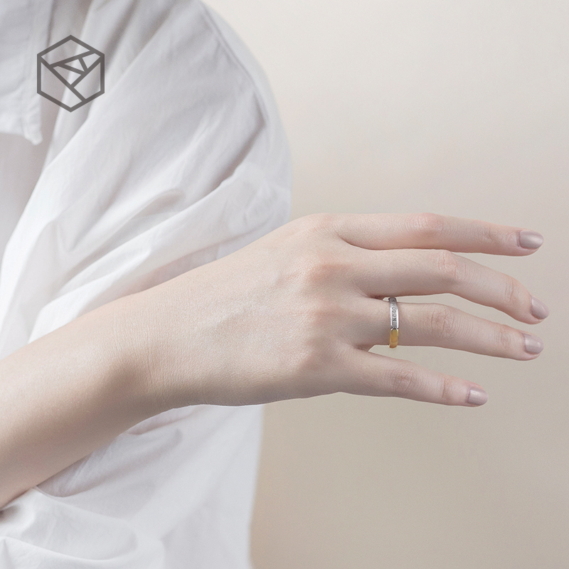 Bague mixte RHODON en Argenterie - Ref 3086347 Image 4