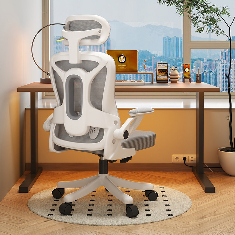 Human Body Engineering Chair Computer Chair Home Comfort Long Sitting Student Dormitory Electric Race Chair Backrest waist-protecting office seat sub-Taobao