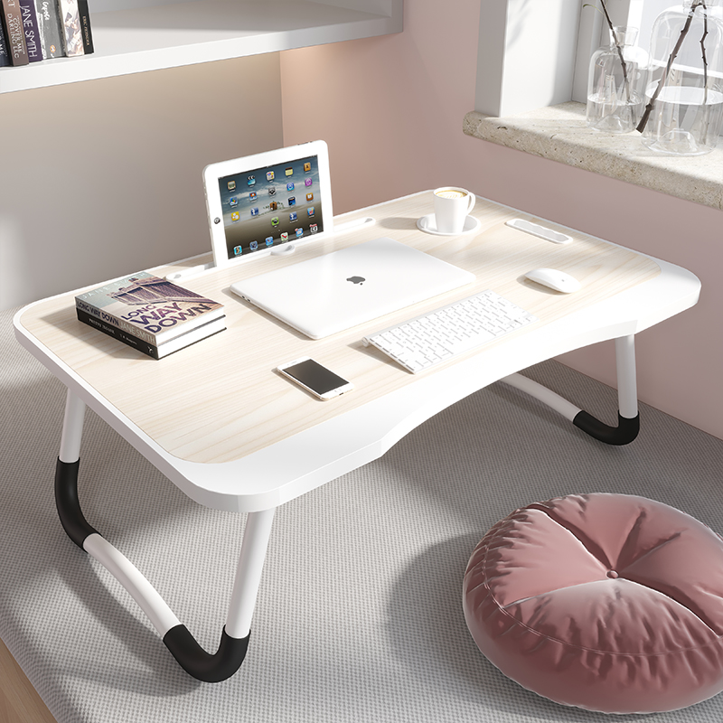 Bed small table lazy simple bedroom floor folding computer desk dormitory student learning writing home desk